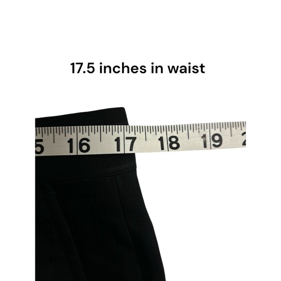 Emporio Armani Black Pinstripe Wool Viscose Mens Trousers Size 35 - Picture 6 of 9